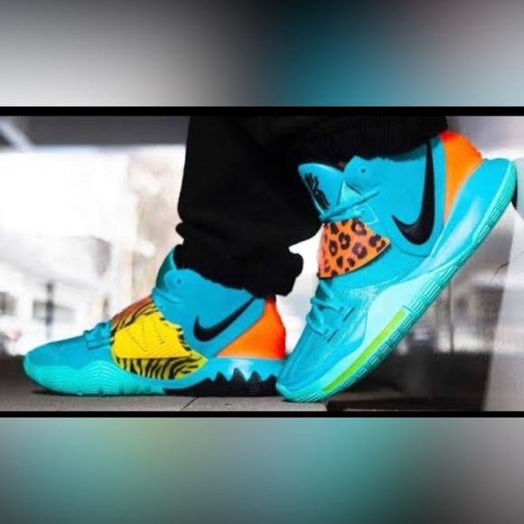 Nike Kyrie Turquoise and Orange Sneakers - Picture 14 of 14
